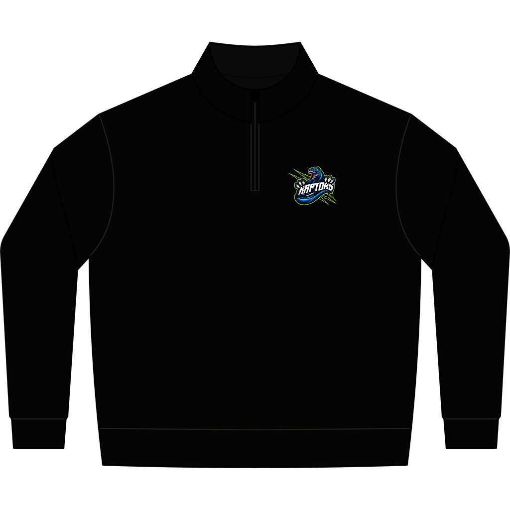 Quarter-Zip Pullover — Retro 'Surf Shop' Logo Fleece