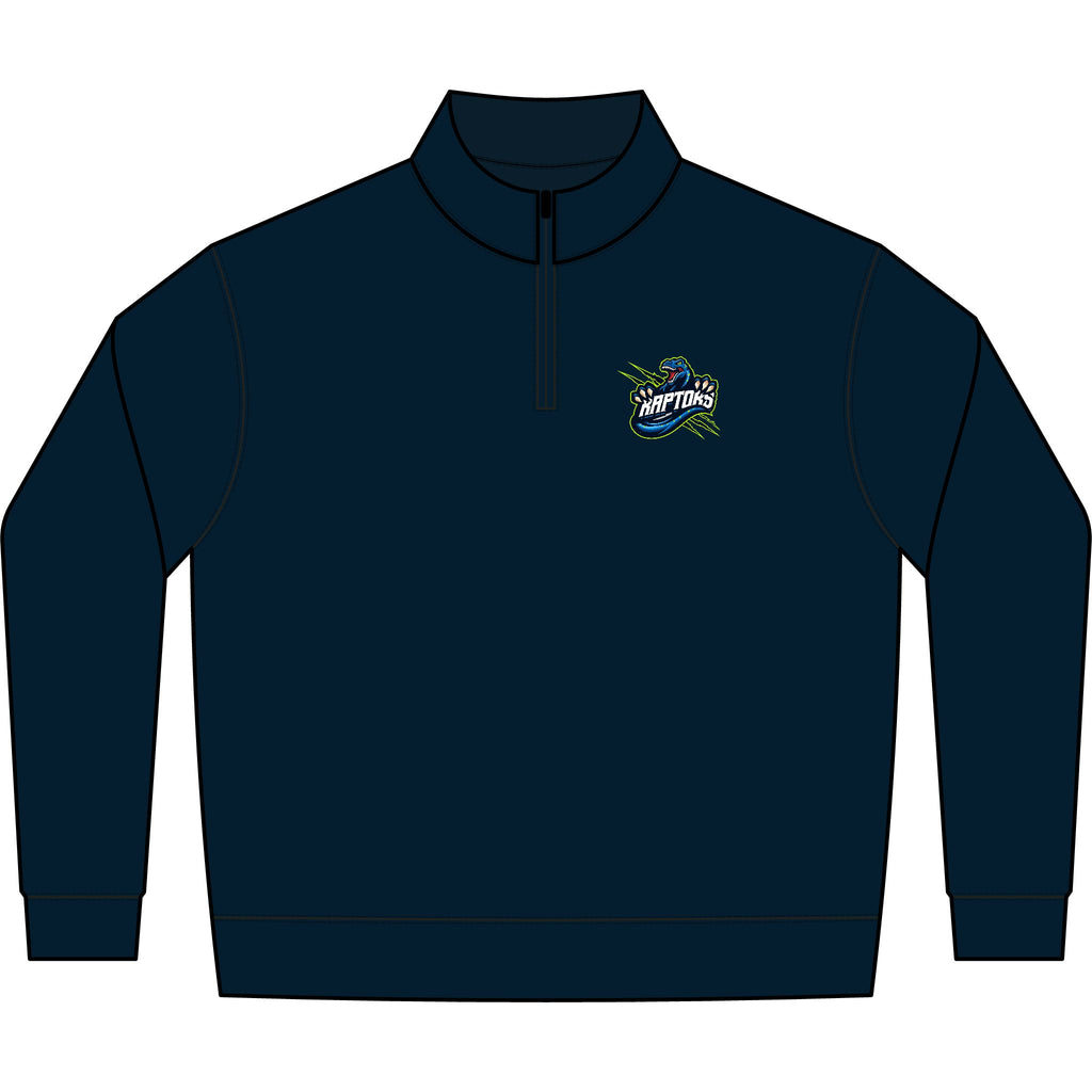 Quarter-Zip Pullover — Retro 'Surf Shop' Logo Fleece