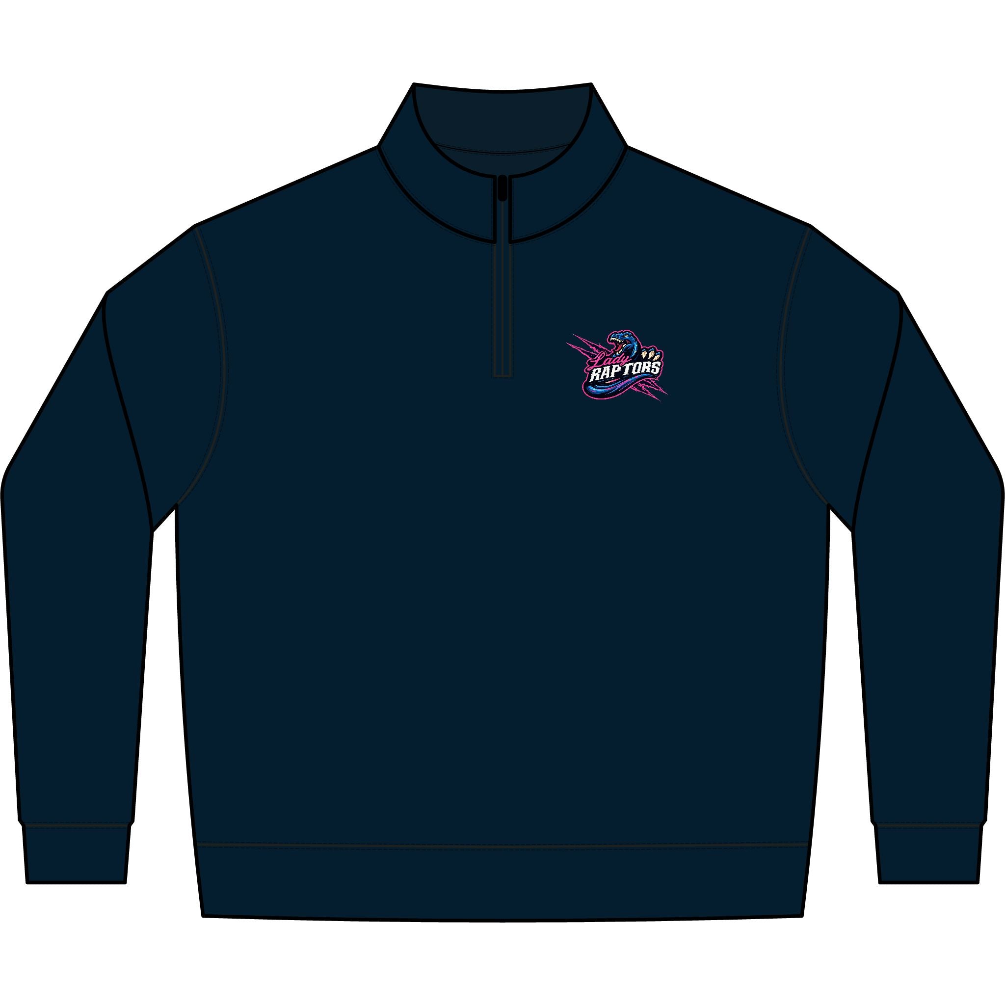 Retro Neon 'What I Do' Quarter-Zip Fleece Pullover