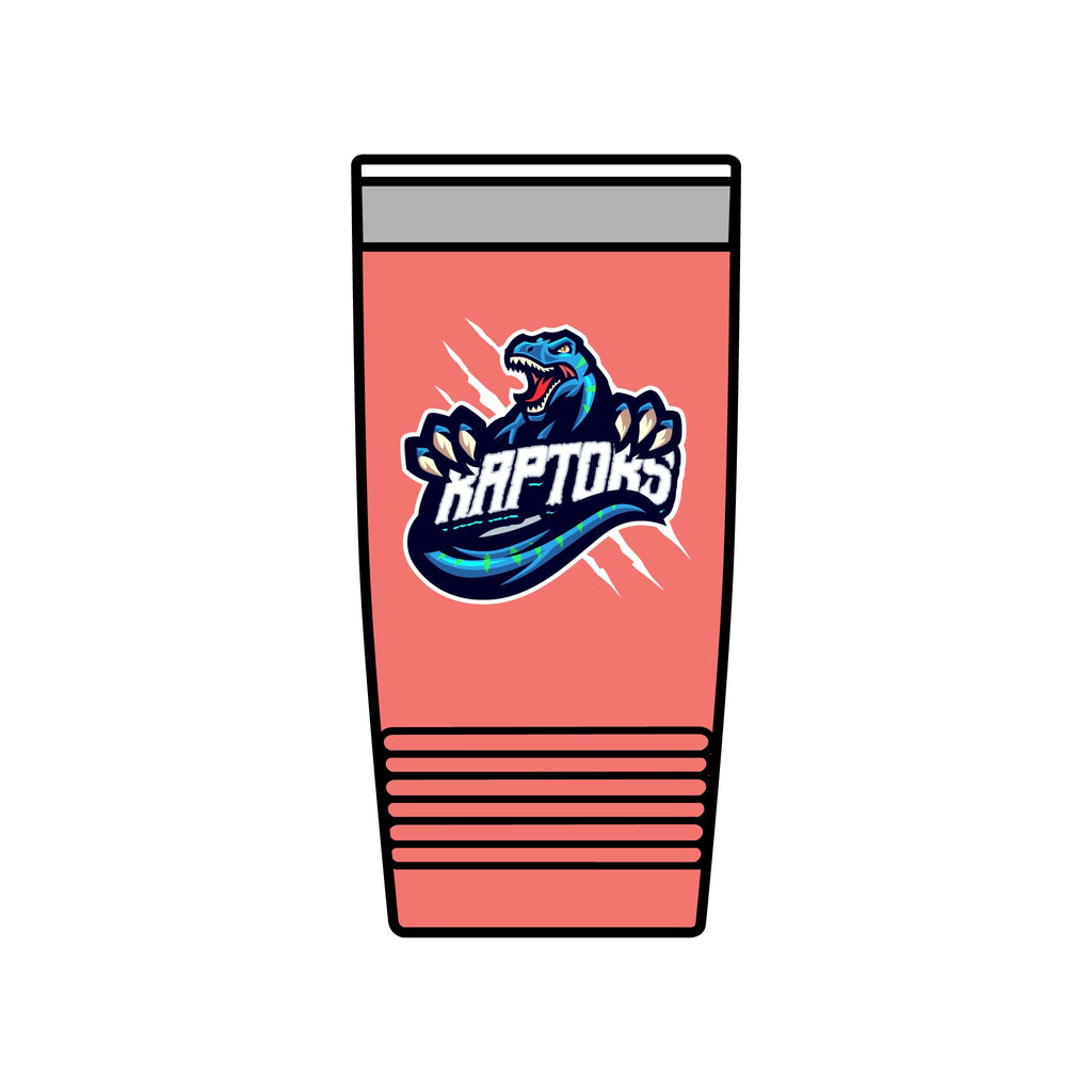 OG Raptors Logo 20oz Insulated Tumbler — Coral Travel Cup
