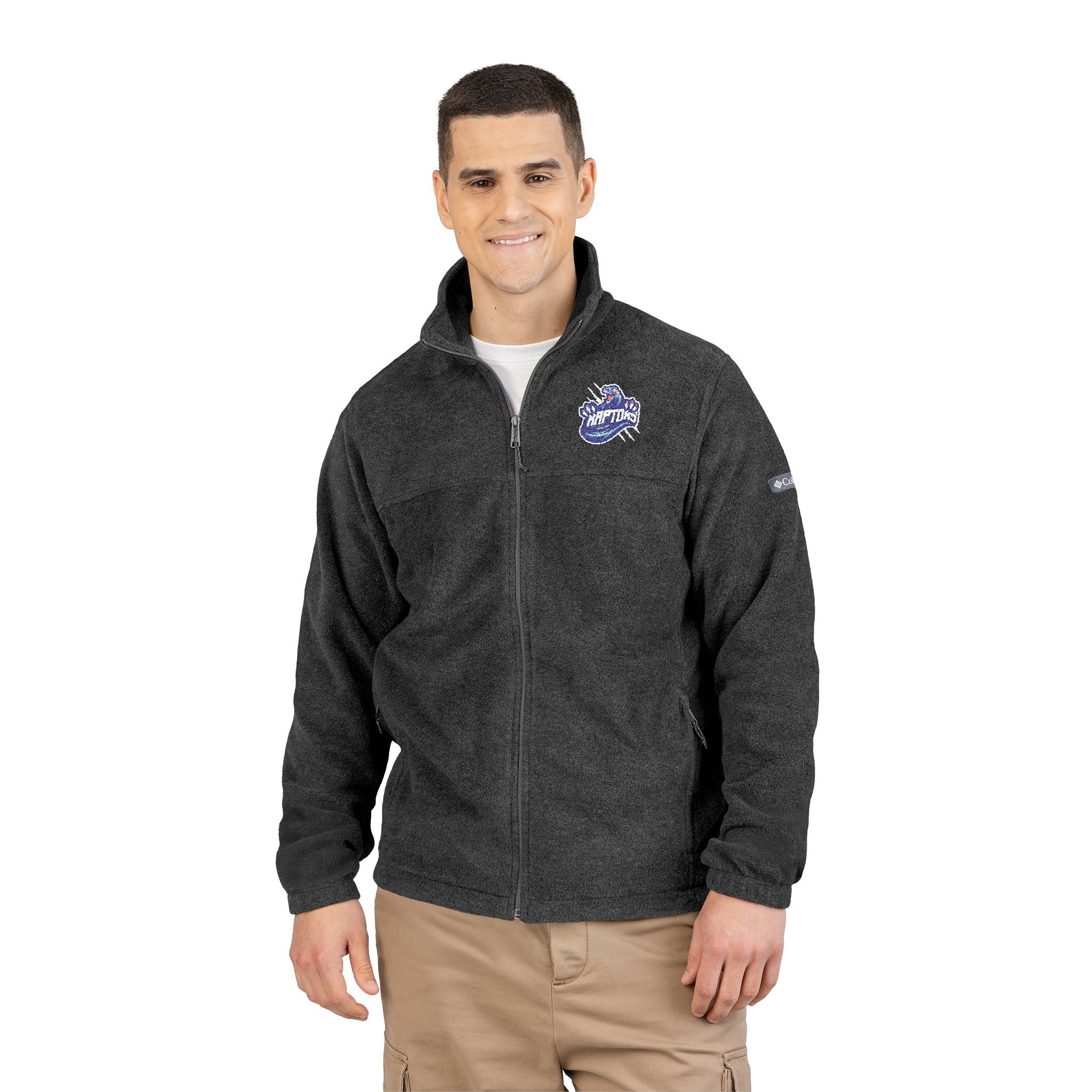 Embroidered Mountain Wave Columbia Fleece Jacket