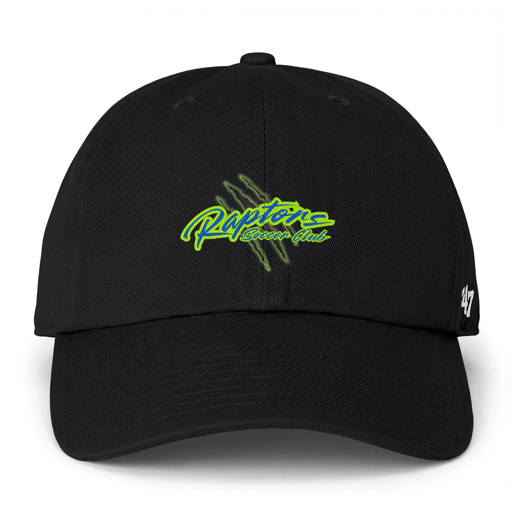 Raptors Club Baseball Cap — Neon Claw Logo Dad Hat