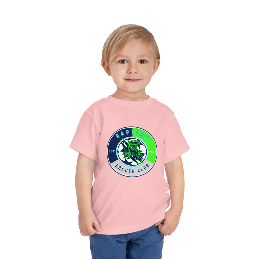 Toddler Soccer Tee — "Raptors Soccer Club" Logo Shirt