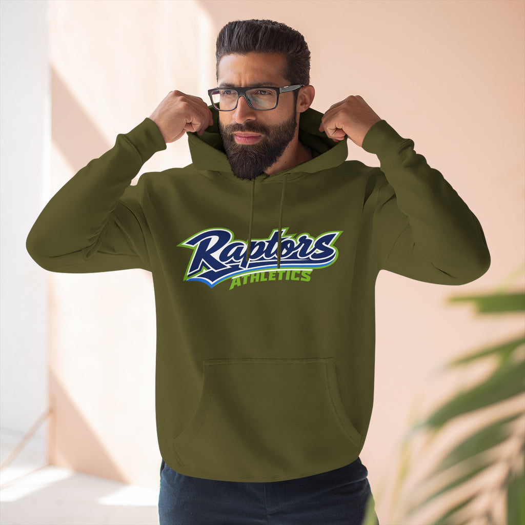 Raptors Athletics Hoodie — Three-Panel Fleece Pullover