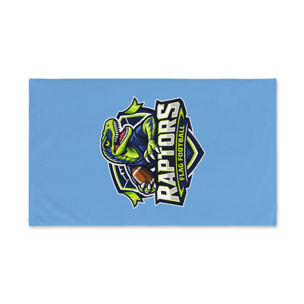 Raptors Flag Football Hand Towel – Dino Mascot Sports Team Towel