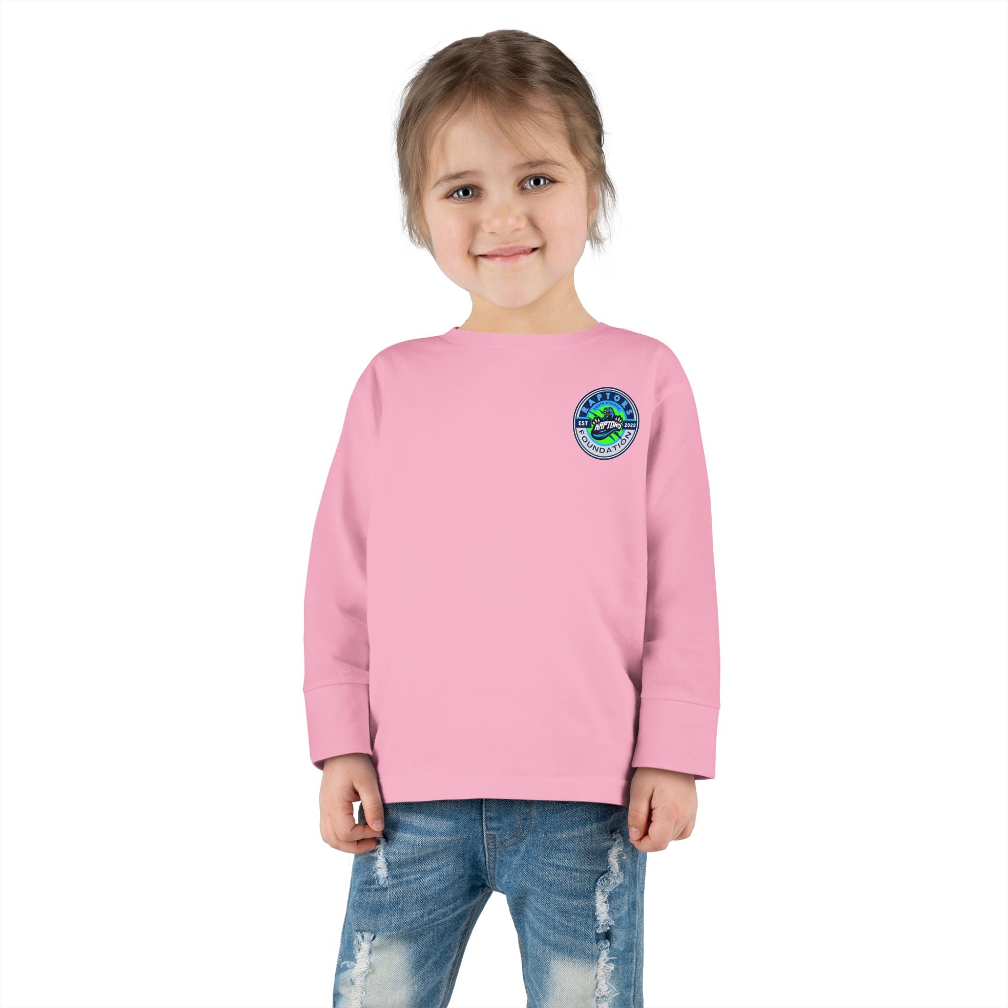 Toddler Long Sleeve Tee - 'Faith. Family. Raptors.' Kids Crewneck