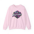 Lady Raptors Crewneck Sweatshirt — Neon Dinosaur Sports Logo