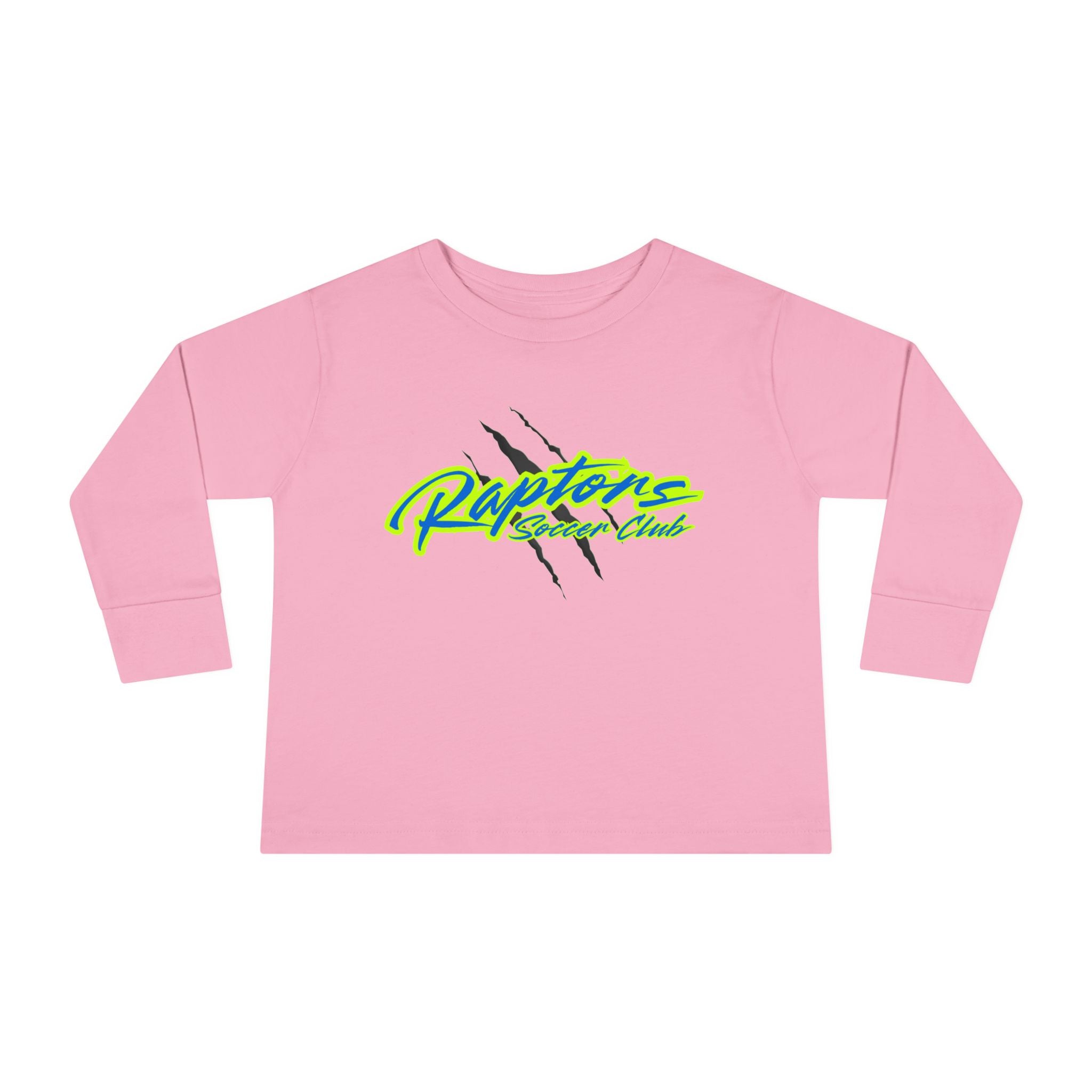 Raptors Neon Script Toddler Long Sleeve Tee