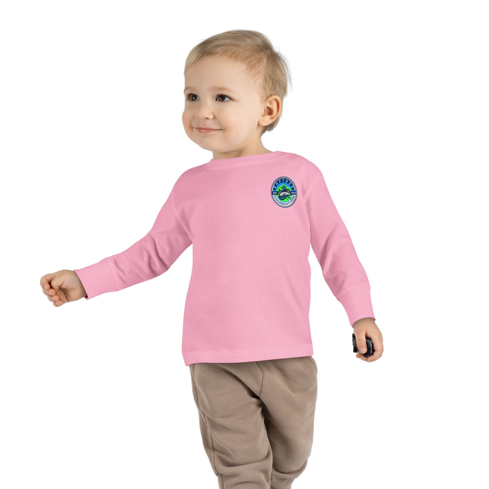 Toddler Long Sleeve Tee - 'Faith. Family. Raptors.' Kids Crewneck