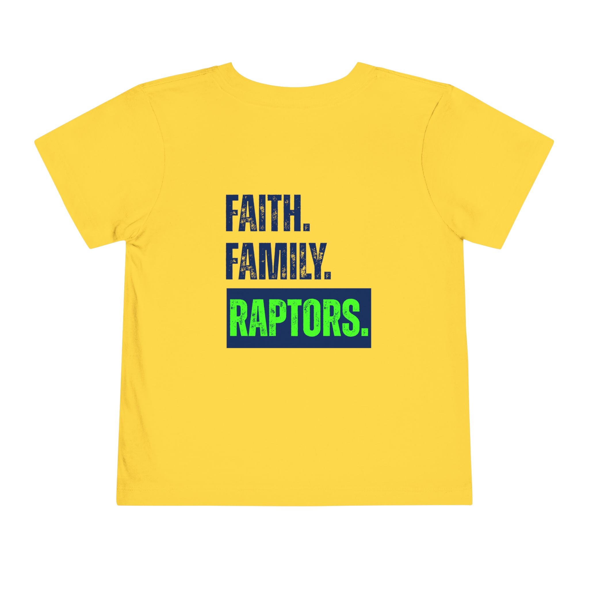 Toddler Tee - "Faith. Family. Raptors." Youth Sports Shirt (Seahawks-Inspired)