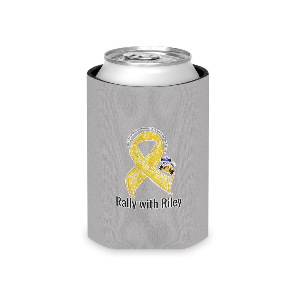 Can Cooler — "Rally with Riley" Yellow Ribbon Soccer Club Koozie