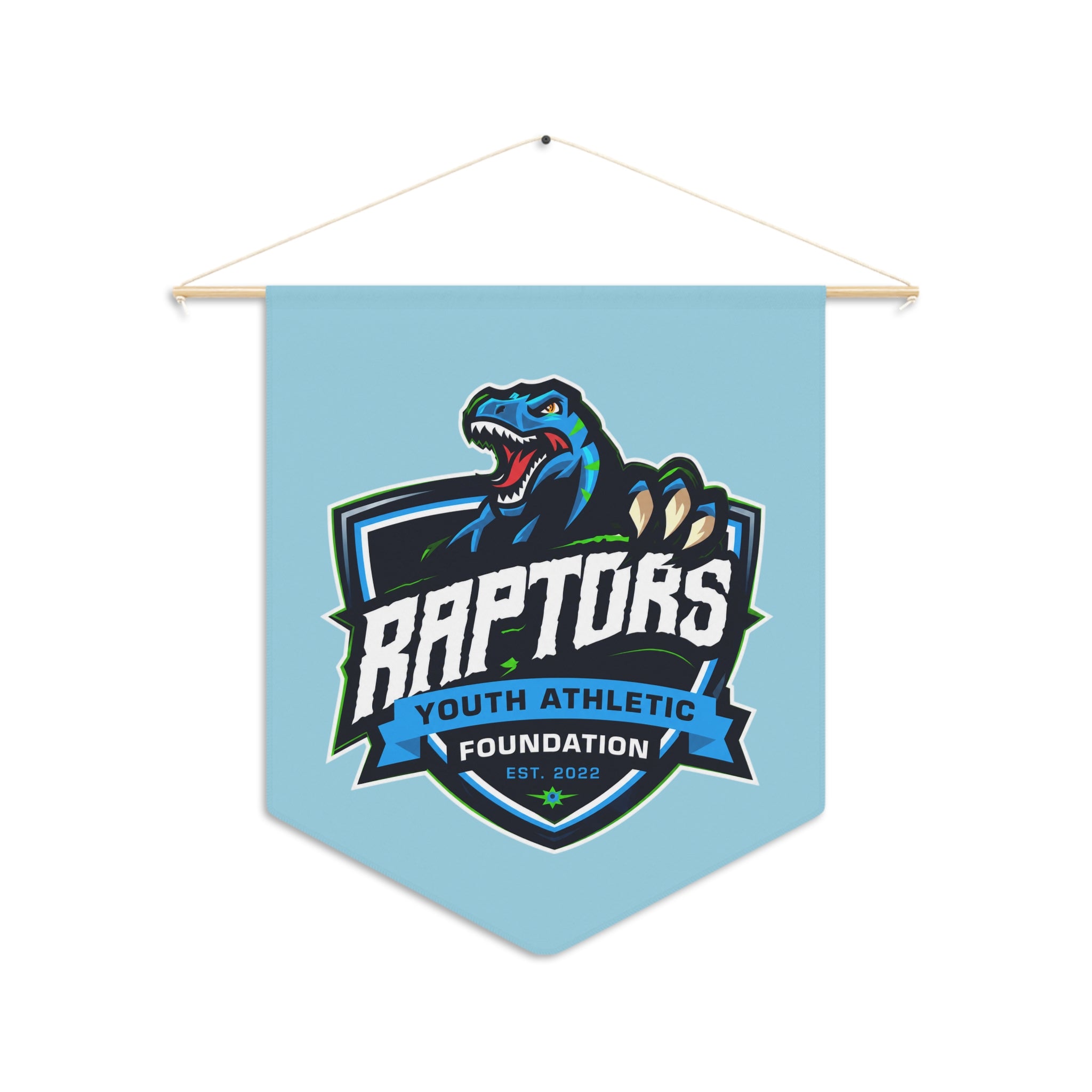 Raptors Youth Athletic Foundation Pennant — Team Banner Wall Flag