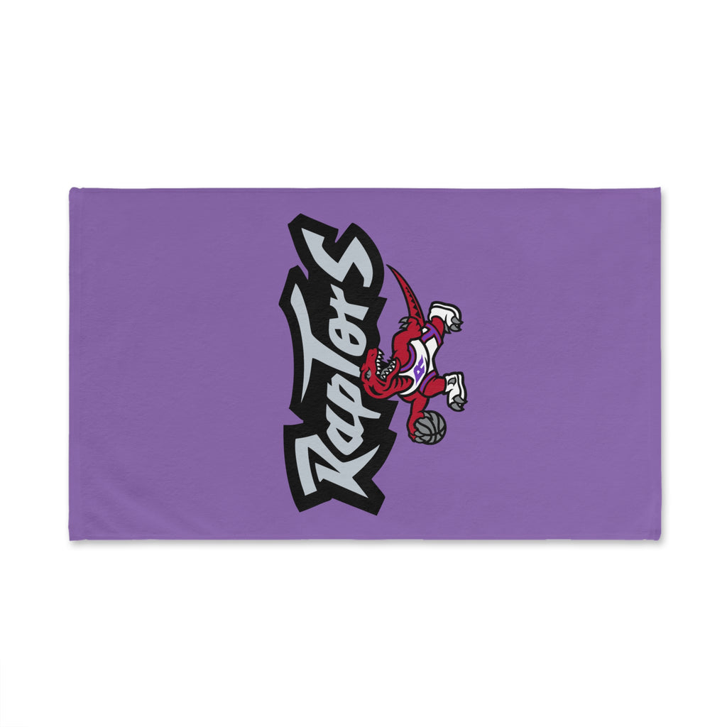 Raptors Logo Hand Towel – Purple Basketball Team Fan Gift