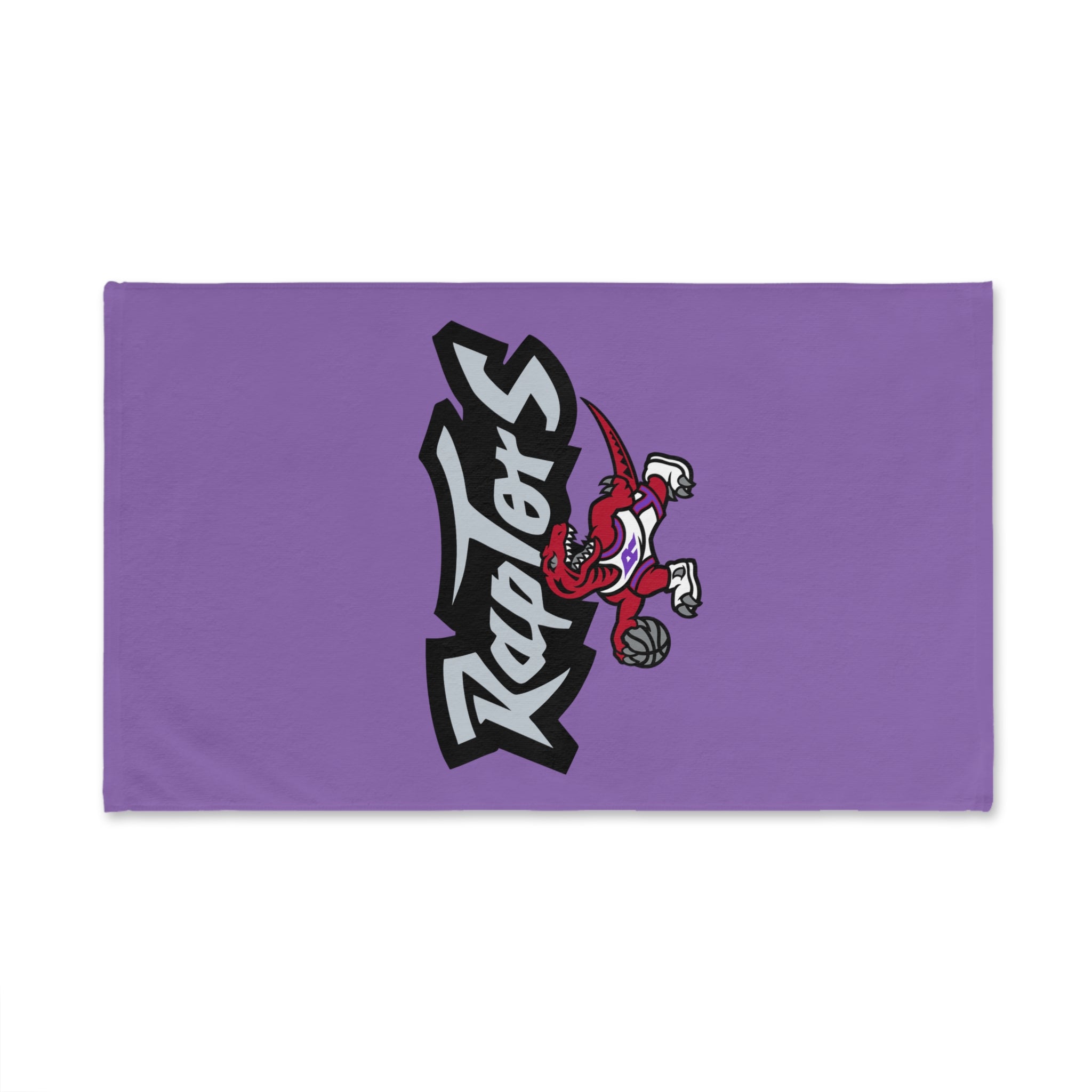 Raptors Logo Hand Towel – Purple Basketball Team Fan Gift
