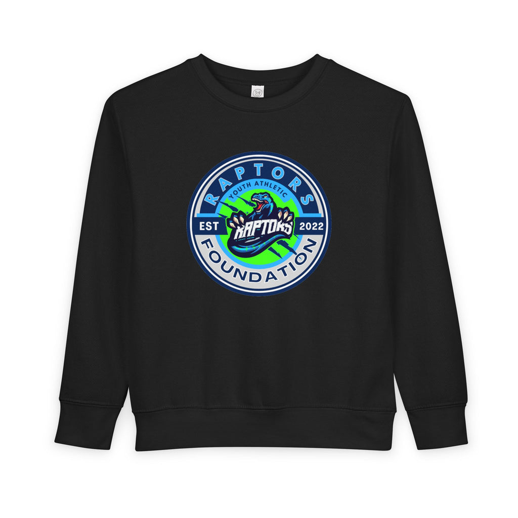 Raptors Foundation Toddler Sweatshirt — Kids' Crewneck with Green Dino Logo