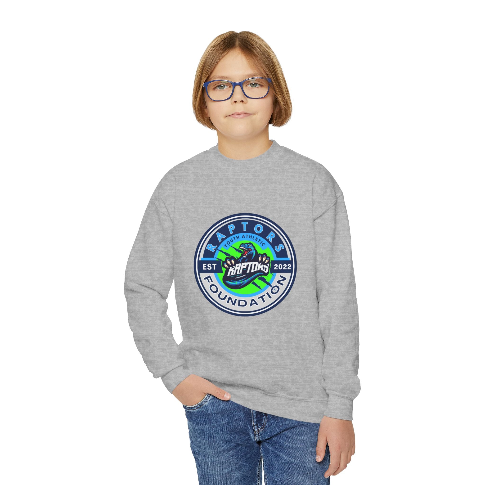 Youth Crewneck — Raptors Foundation Logo Sweatshirt