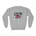 Raptors Youth Crewneck Sweatshirt — Kids Basketball Team Logo Pullover