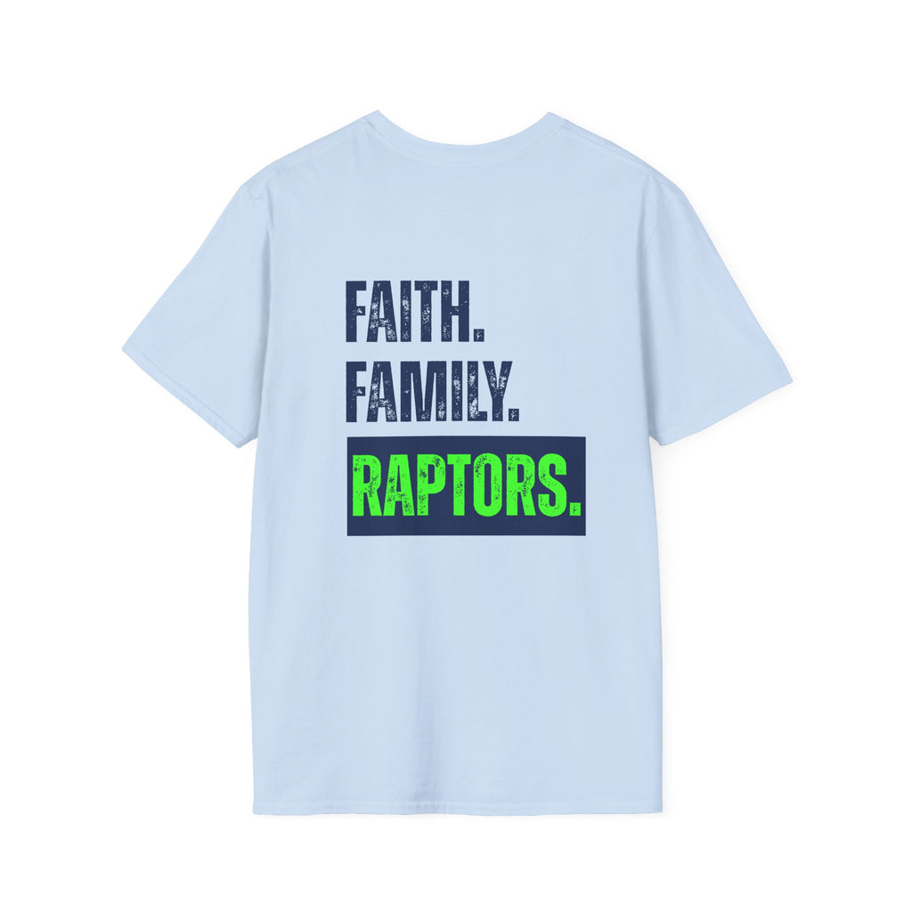 Raptors-Shirt — Faith. Family. Raptors. Graphic Tee