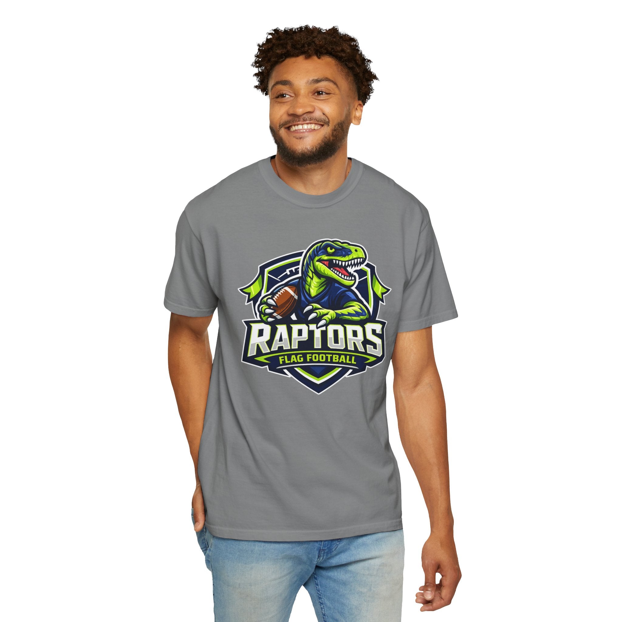 Raptors Flag Football T-Shirt — Comfort Colors