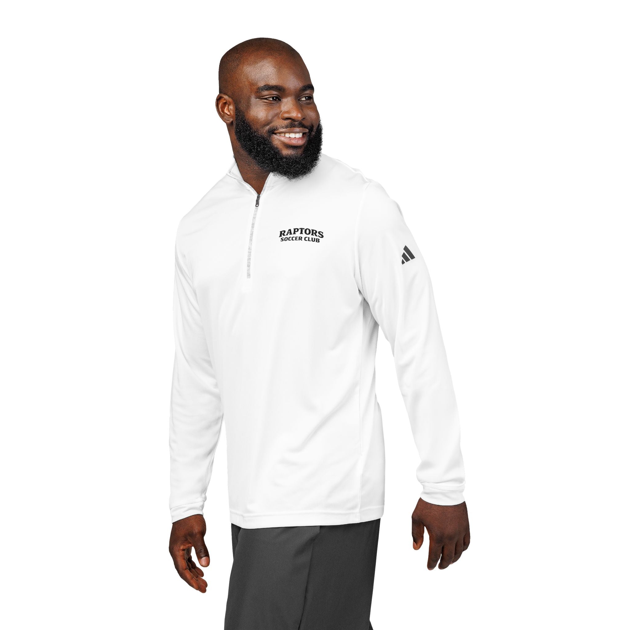 Embroidered Quarter-Zip Pullover — Raptors Soccer Club