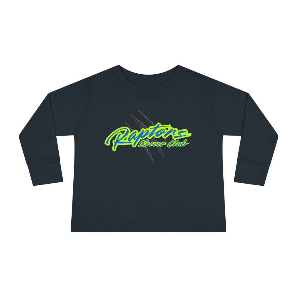 Raptors Neon Script Toddler Long Sleeve Tee