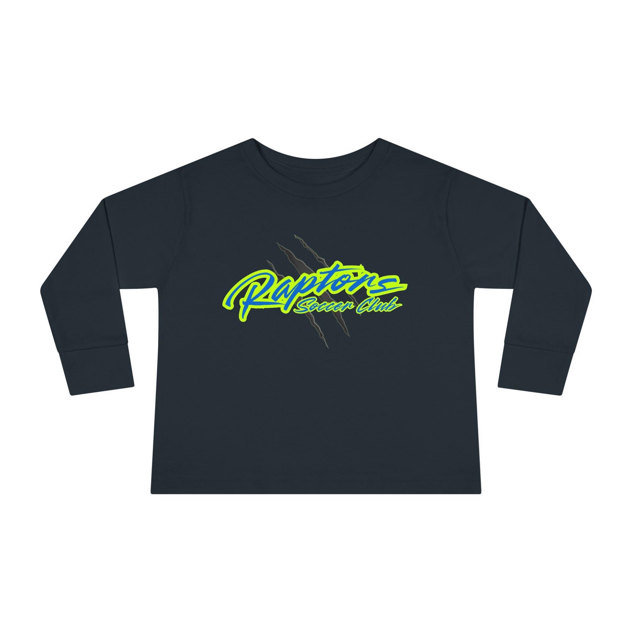 Raptors Neon Script Toddler Long Sleeve Tee