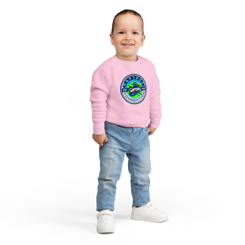 Raptors Foundation Toddler Sweatshirt — Kids' Crewneck with Green Dino Logo