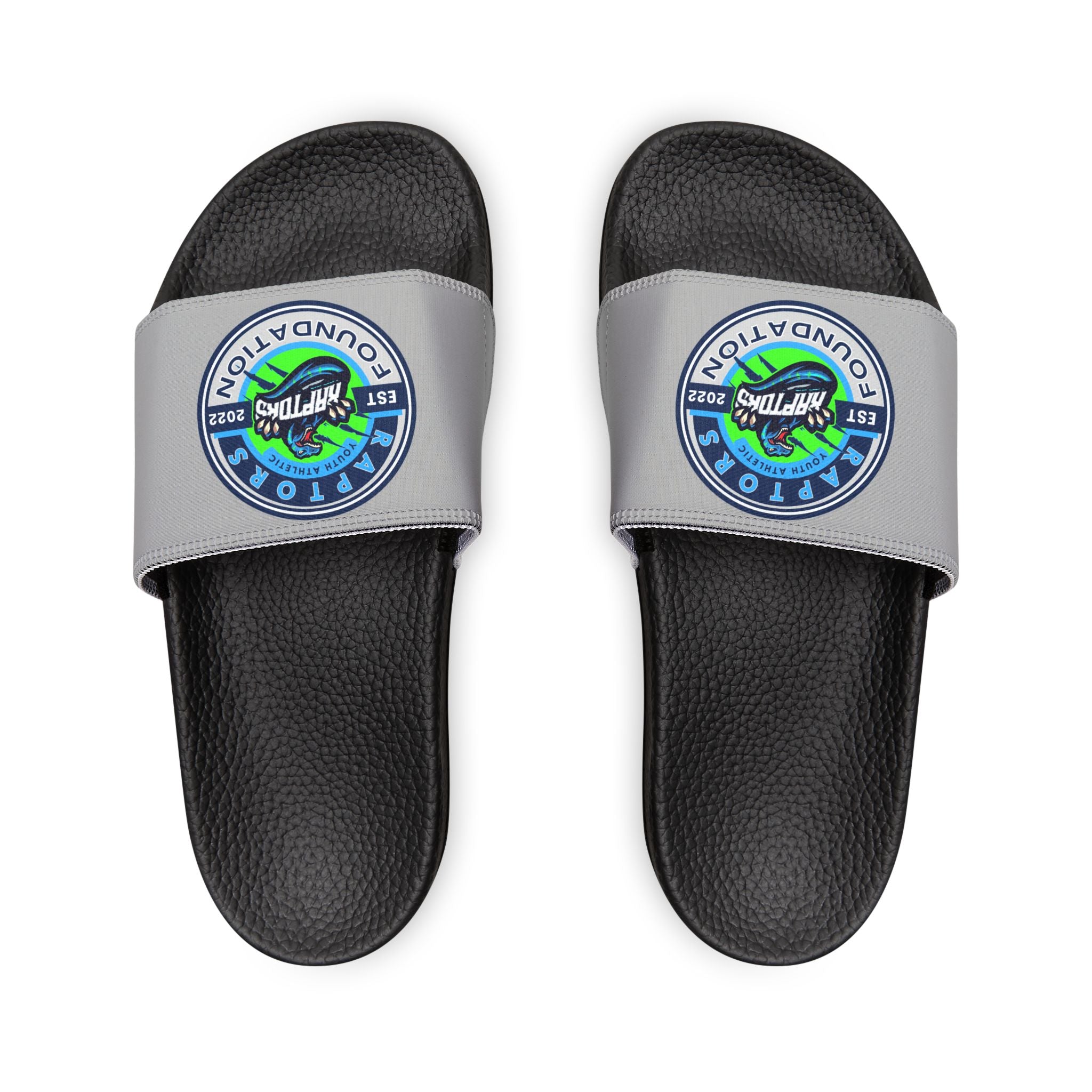 Youth Slide Sandals with Removable Strap — Earth Explorer Patch