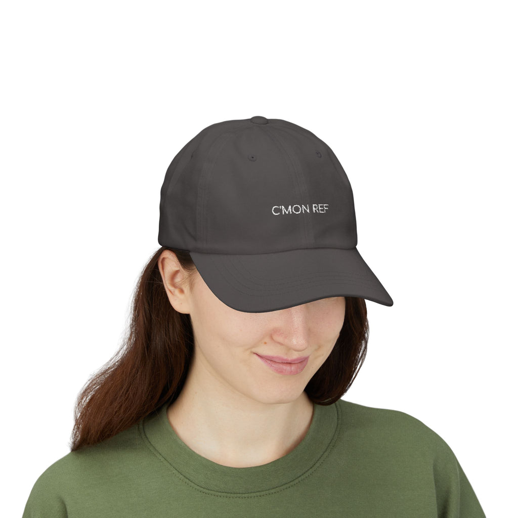 Dad Cap — "C'MON REF" Embroidered Baseball Hat
