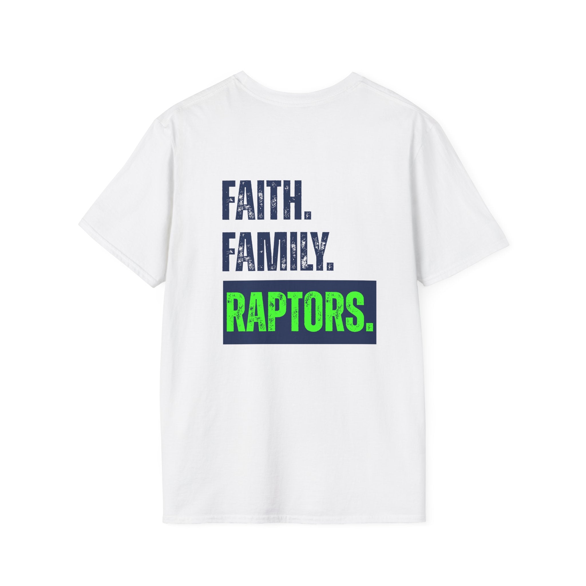 Raptors-Shirt — Faith. Family. Raptors. Graphic Tee