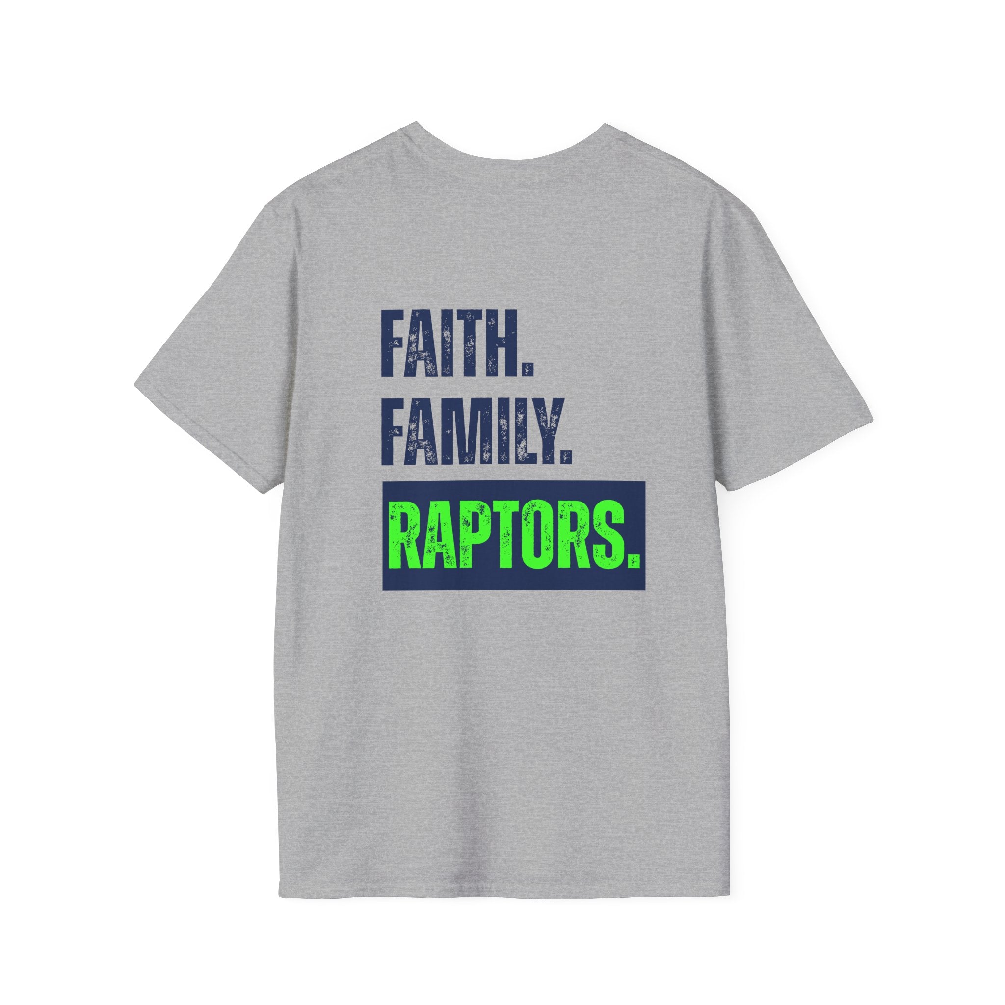 Raptors-Shirt — Faith. Family. Raptors. Graphic Tee