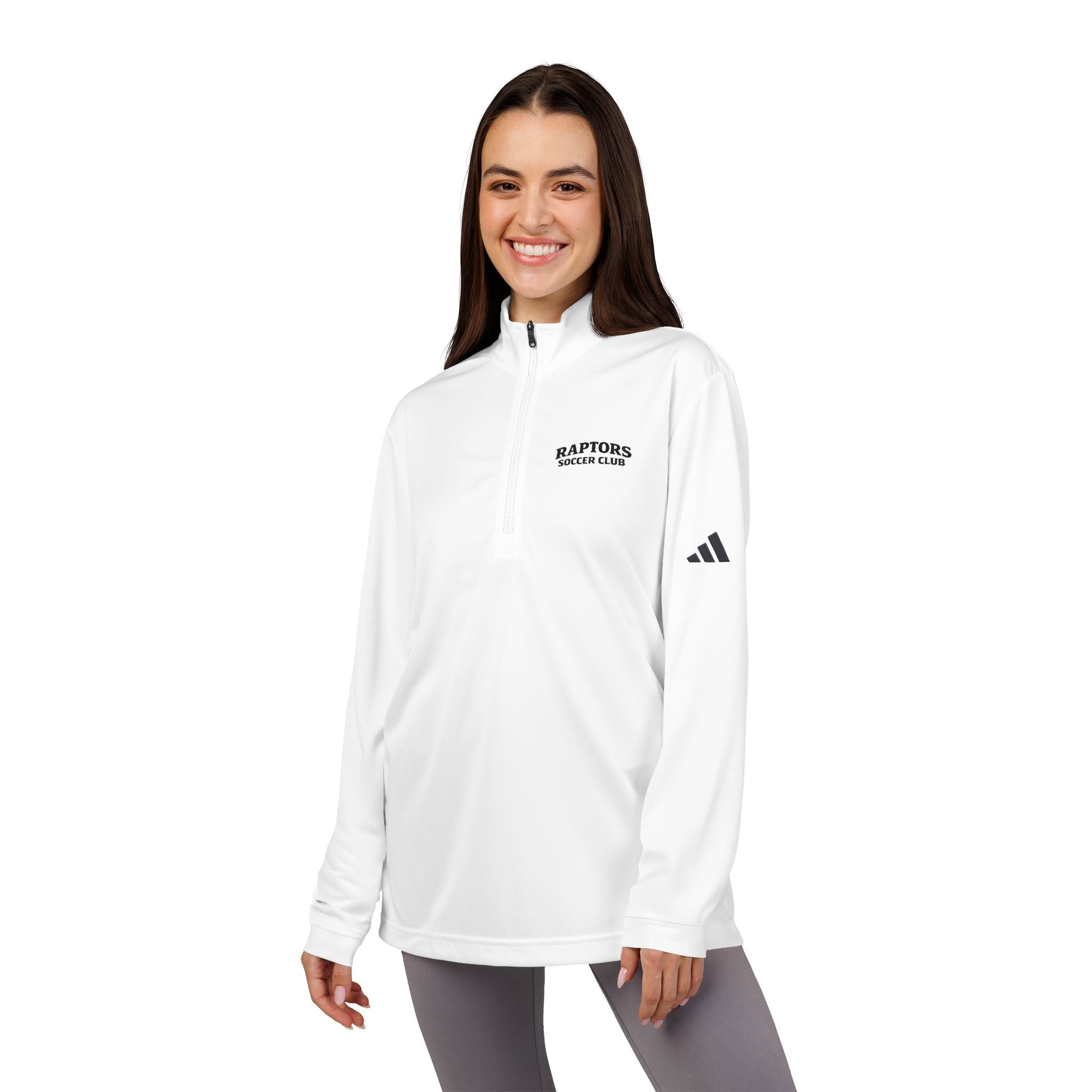 Embroidered Quarter-Zip Pullover — Raptors Soccer Club
