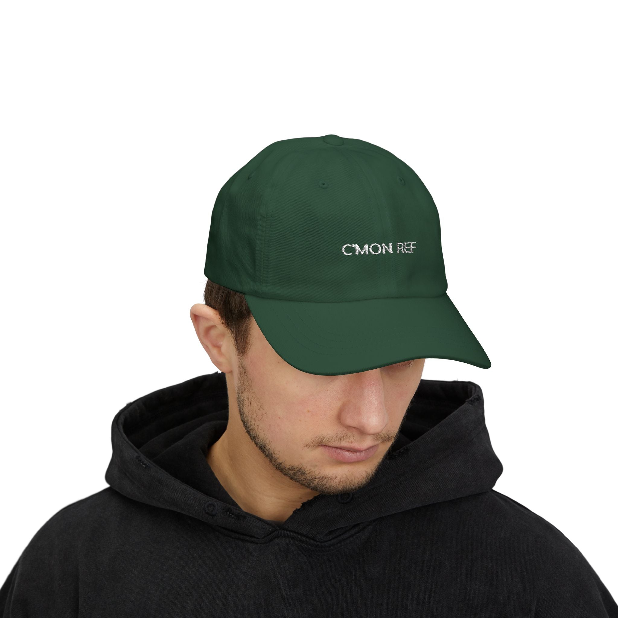 Dad Cap — "C'MON REF" Embroidered Baseball Hat