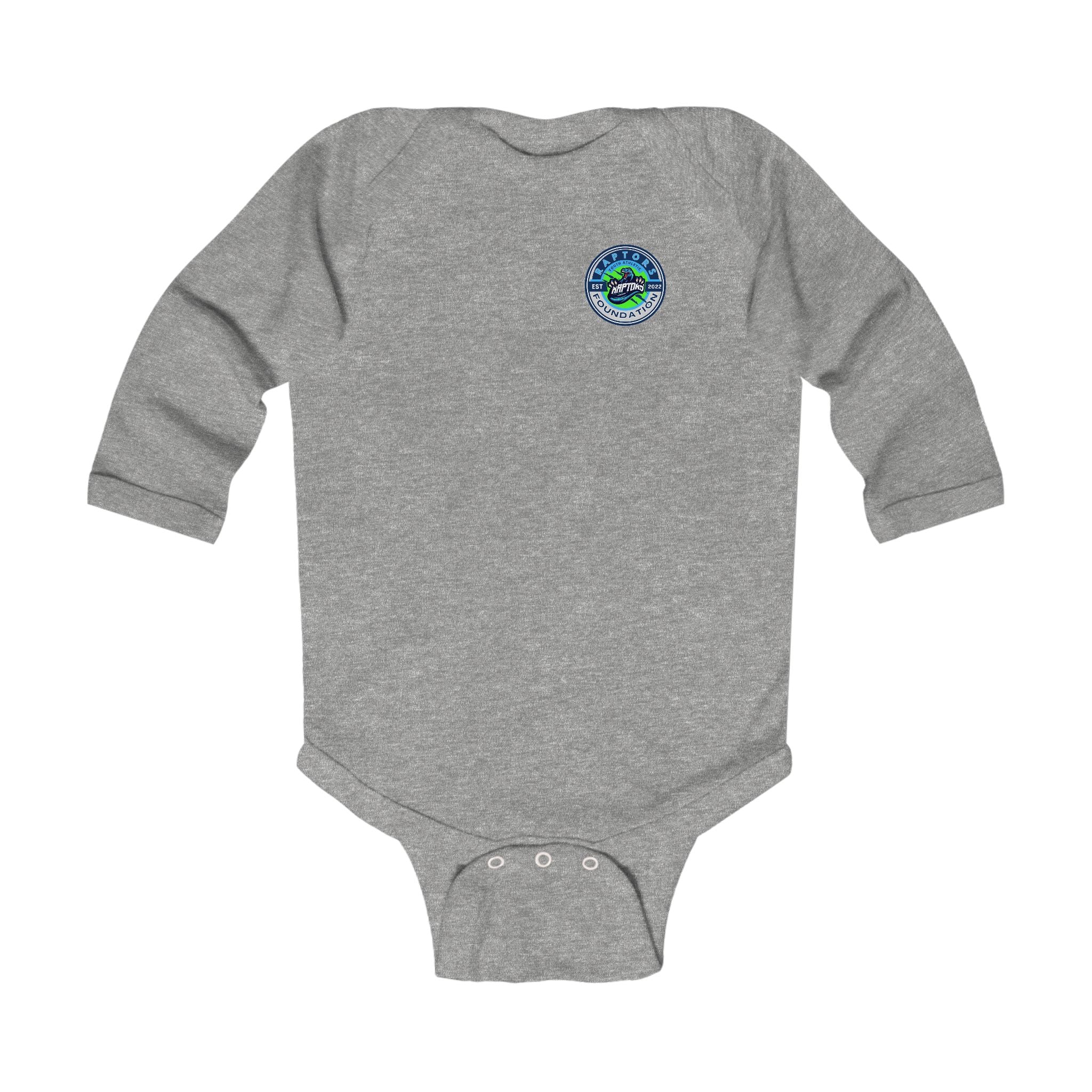 Infant Bodysuit - "Faith. Family. Raptors." Long Sleeve Baby Onesie (Seattle-Inspired)