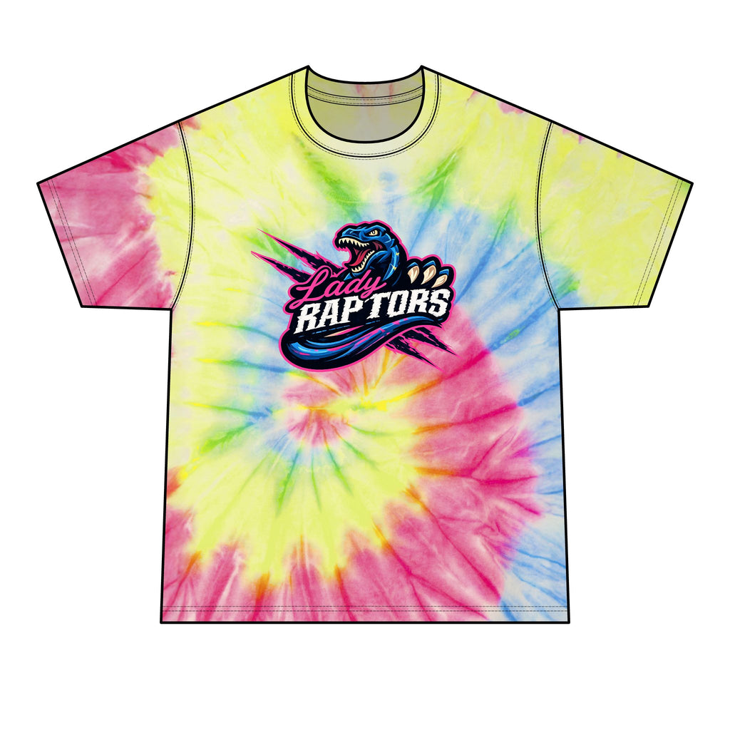 “Lady Raptors” Charcoal Tie-Dye Tee – Men’s Graphic T-Shirt