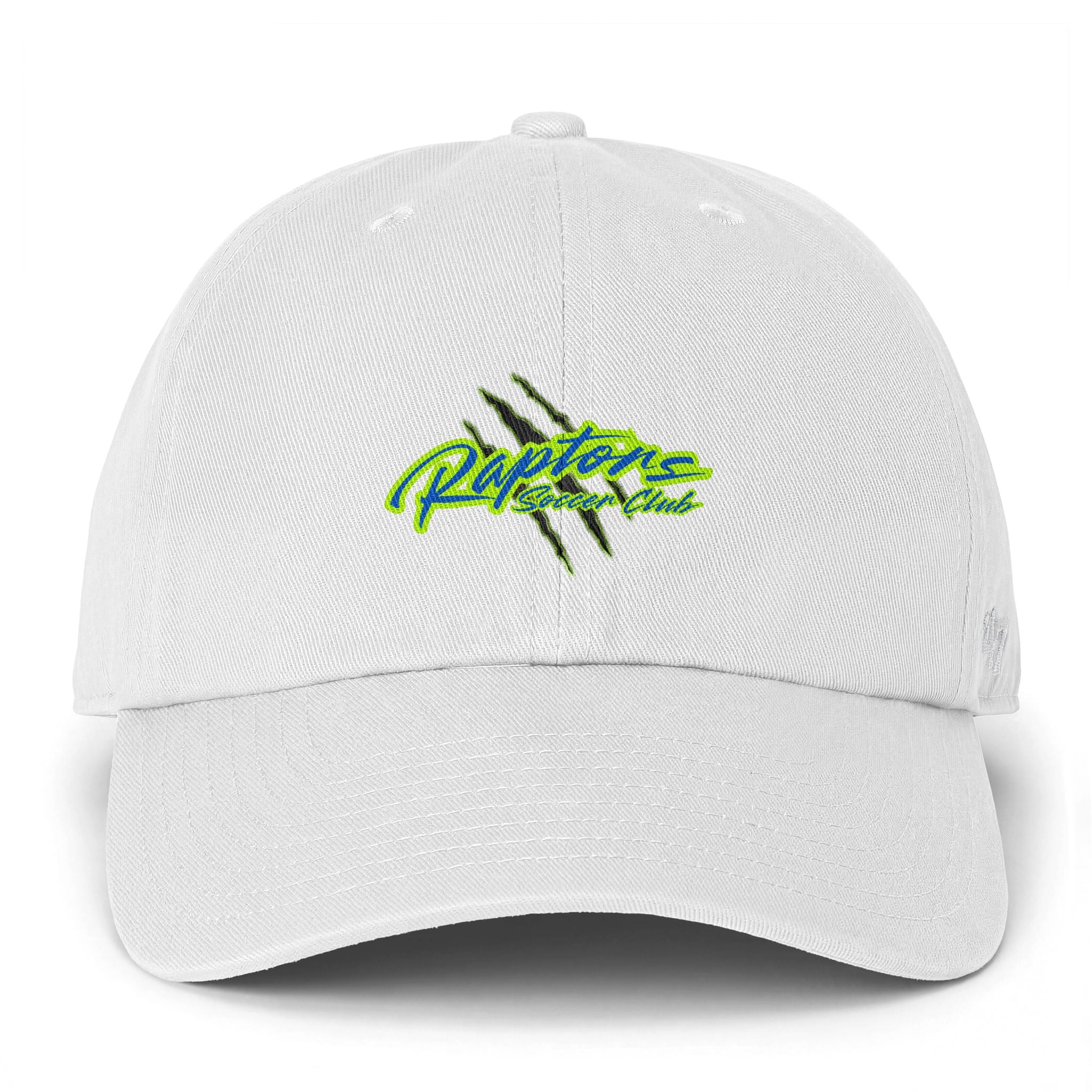 Raptors Club Baseball Cap — Neon Claw Logo Dad Hat