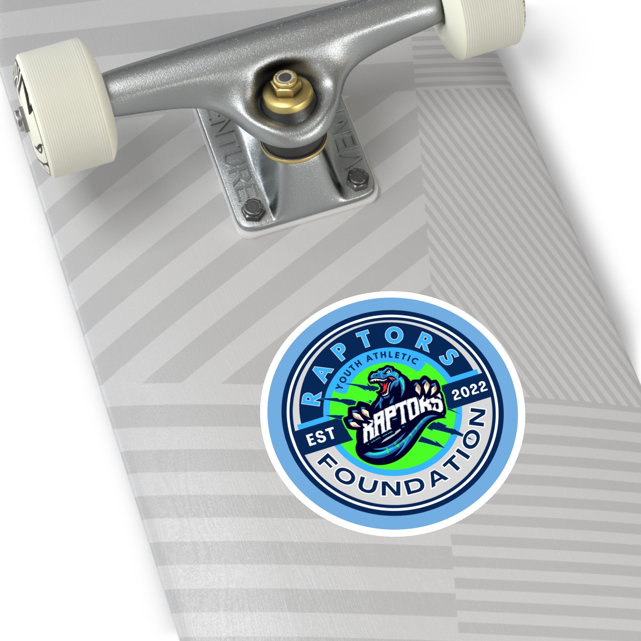 Raptors Foundation Round Sticker — Youth Athletic Team Logo (EST 2022) Indoor/Outdoor
