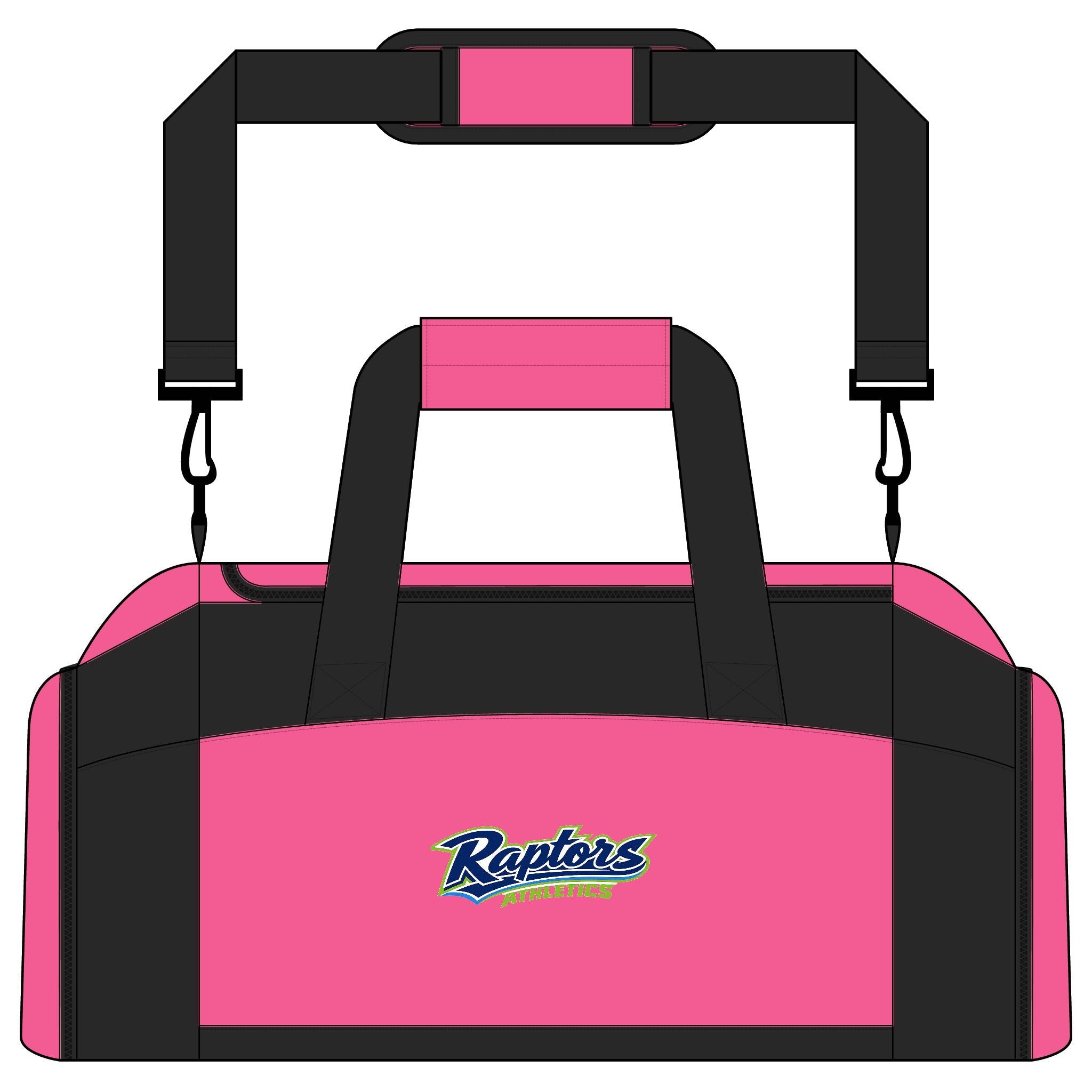 Raptors Athletic Gym Bag – Team Logo Duffle for Sports, Training & Travel
