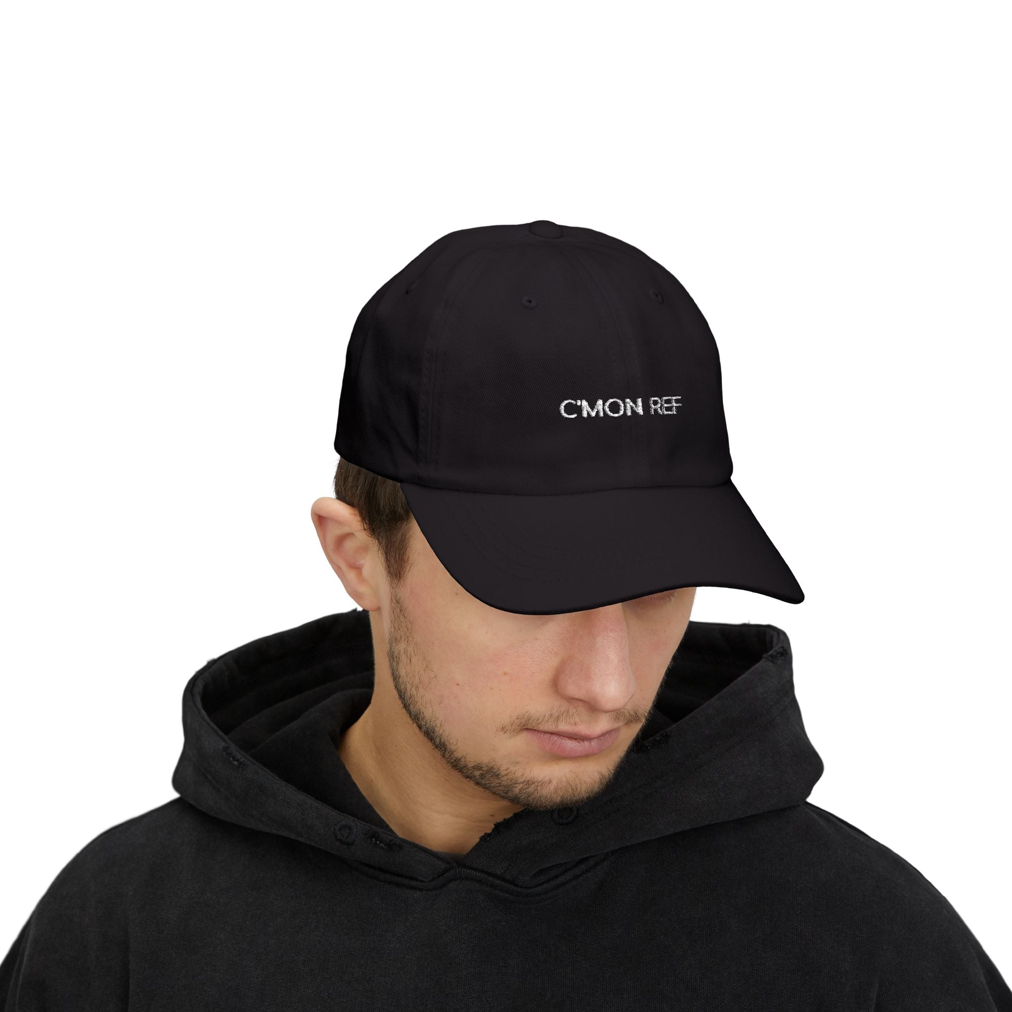 Dad Cap — "C'MON REF" Embroidered Baseball Hat