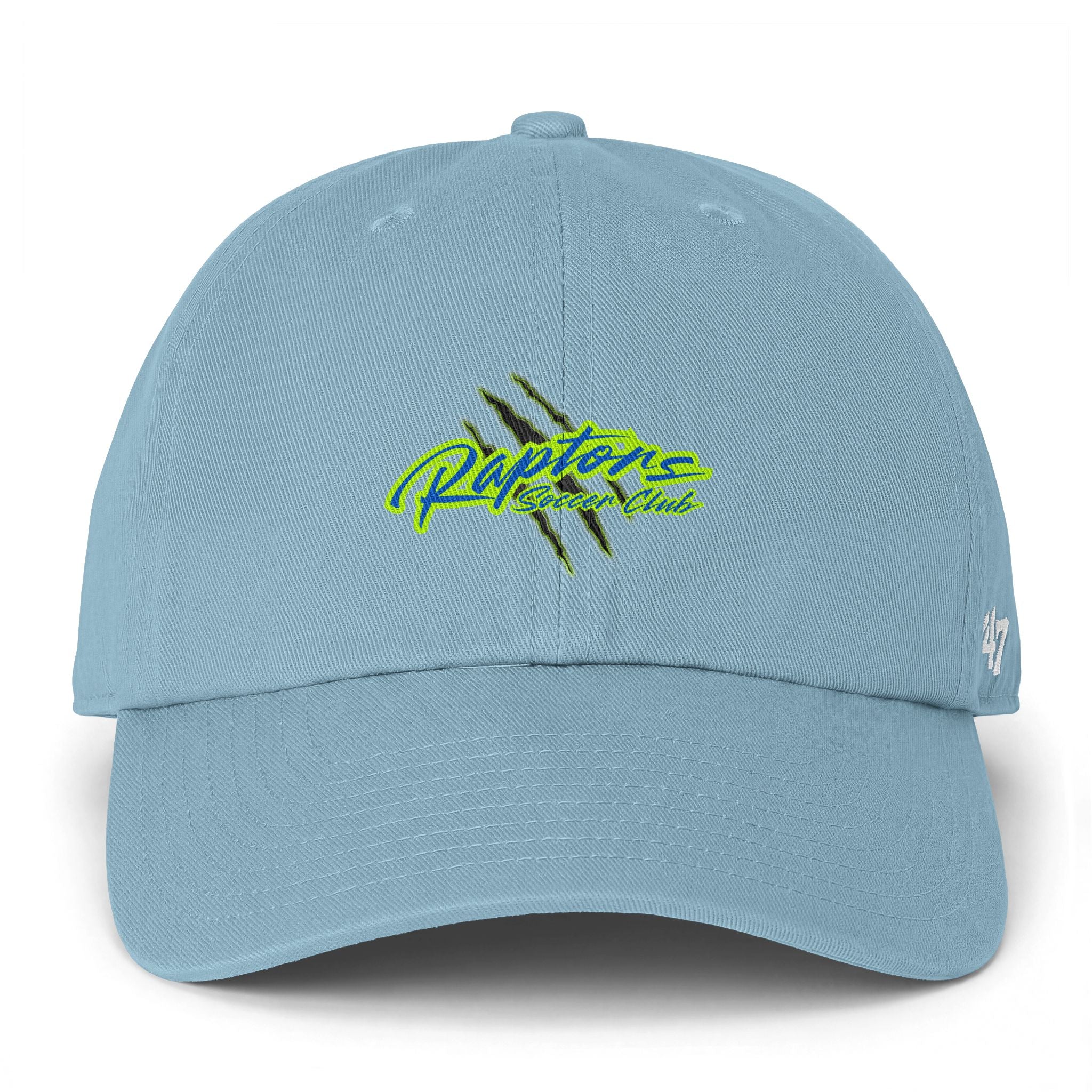 Raptors Club Baseball Cap — Neon Claw Logo Dad Hat