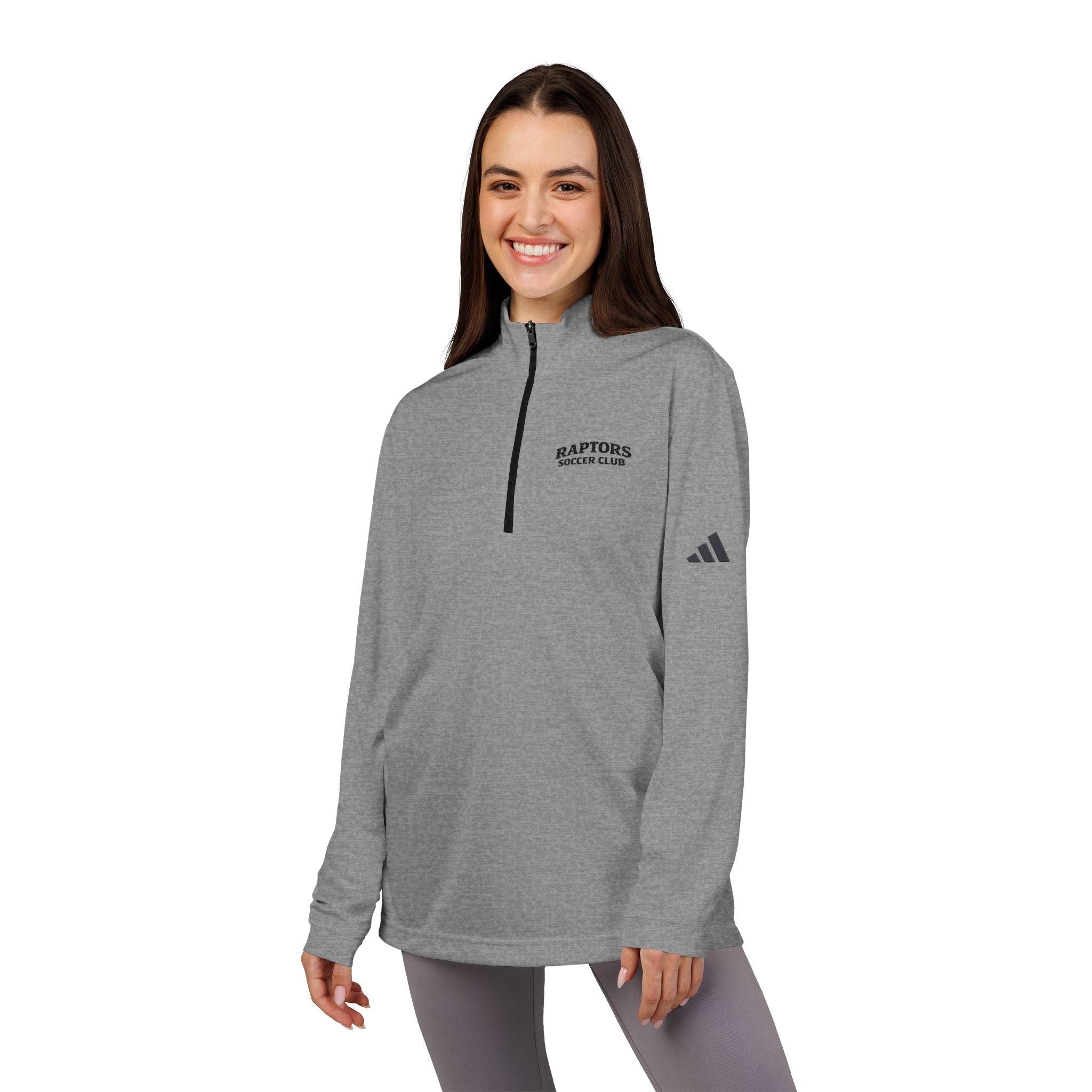 Embroidered Quarter-Zip Pullover — Raptors Soccer Club