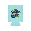 Raptors Can Cooler – Faith. Family. Raptors. Neon Dino Drink Koozie