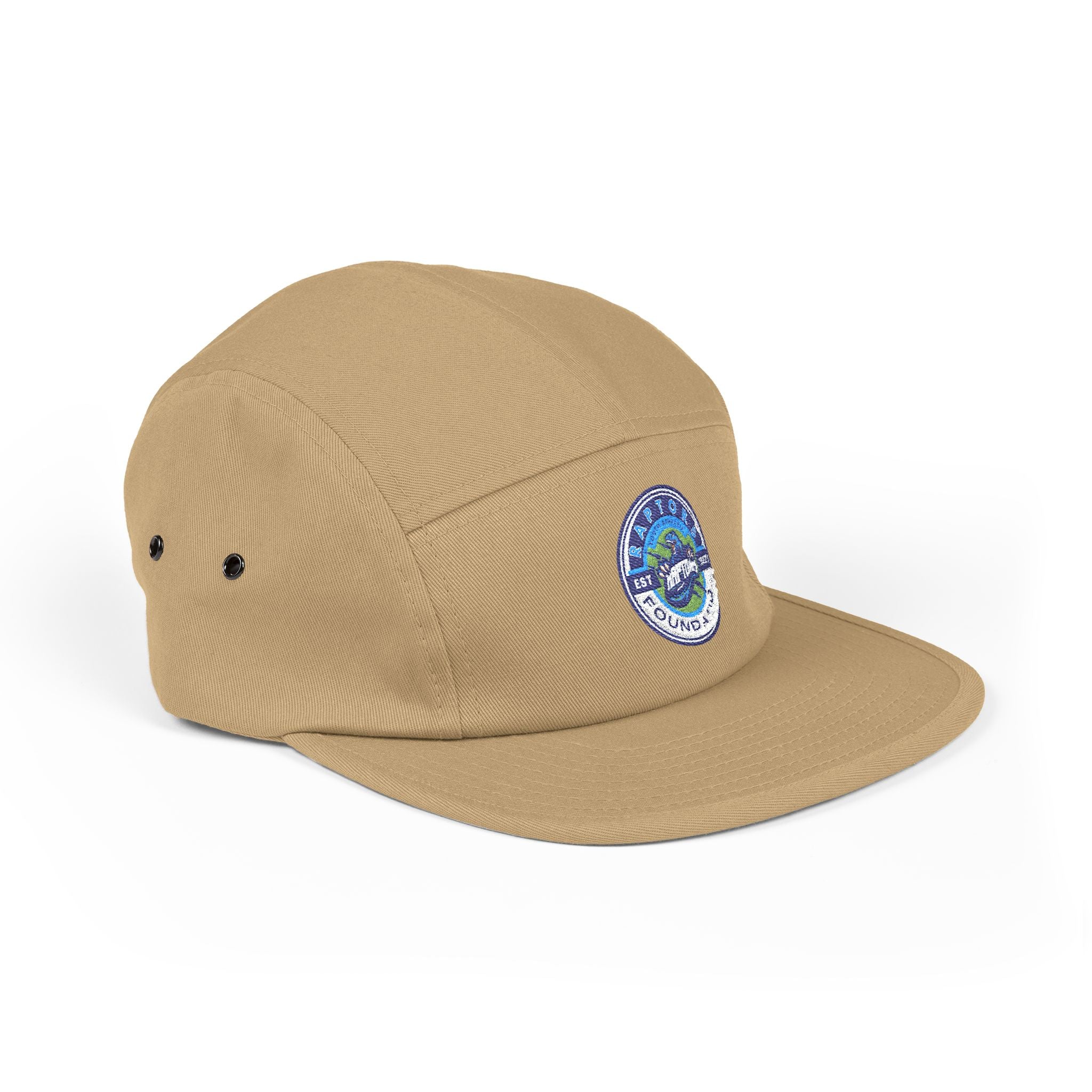 Embroidered Outdoor Patch 5-Panel Cap — Adventure Wave Logo