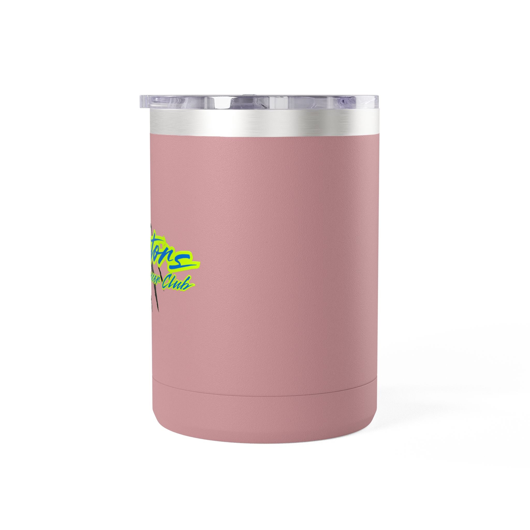 15oz Insulated Travel Mug Tumbler with Neon Palm Design