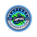 Raptors Foundation Round Sticker — Youth Athletic Team Logo (EST 2022) Indoor/Outdoor