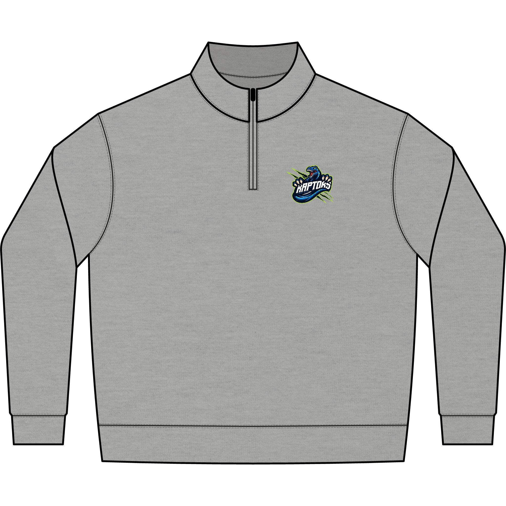 Quarter-Zip Pullover — Retro 'Surf Shop' Logo Fleece