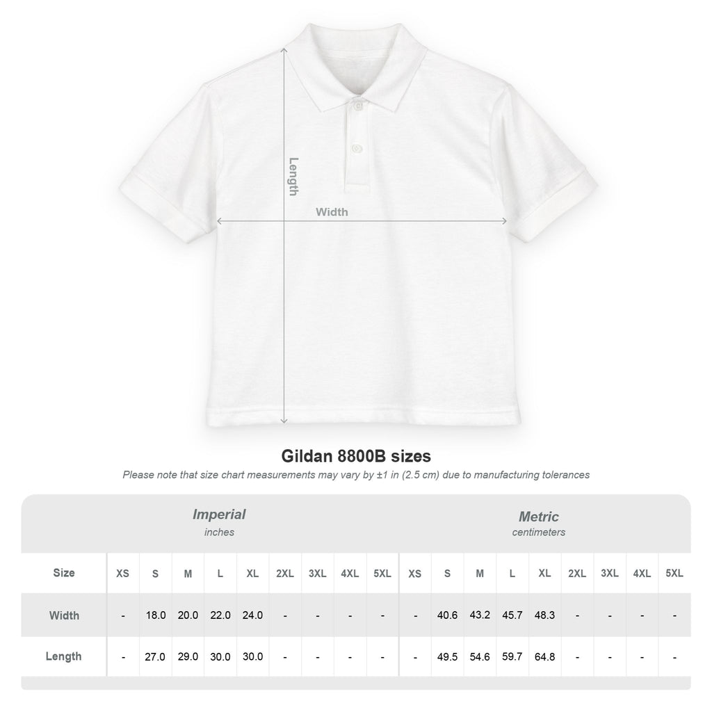 Youth Polo Shirt with Green Earth Logo – Kids School & Eco Club Uniform