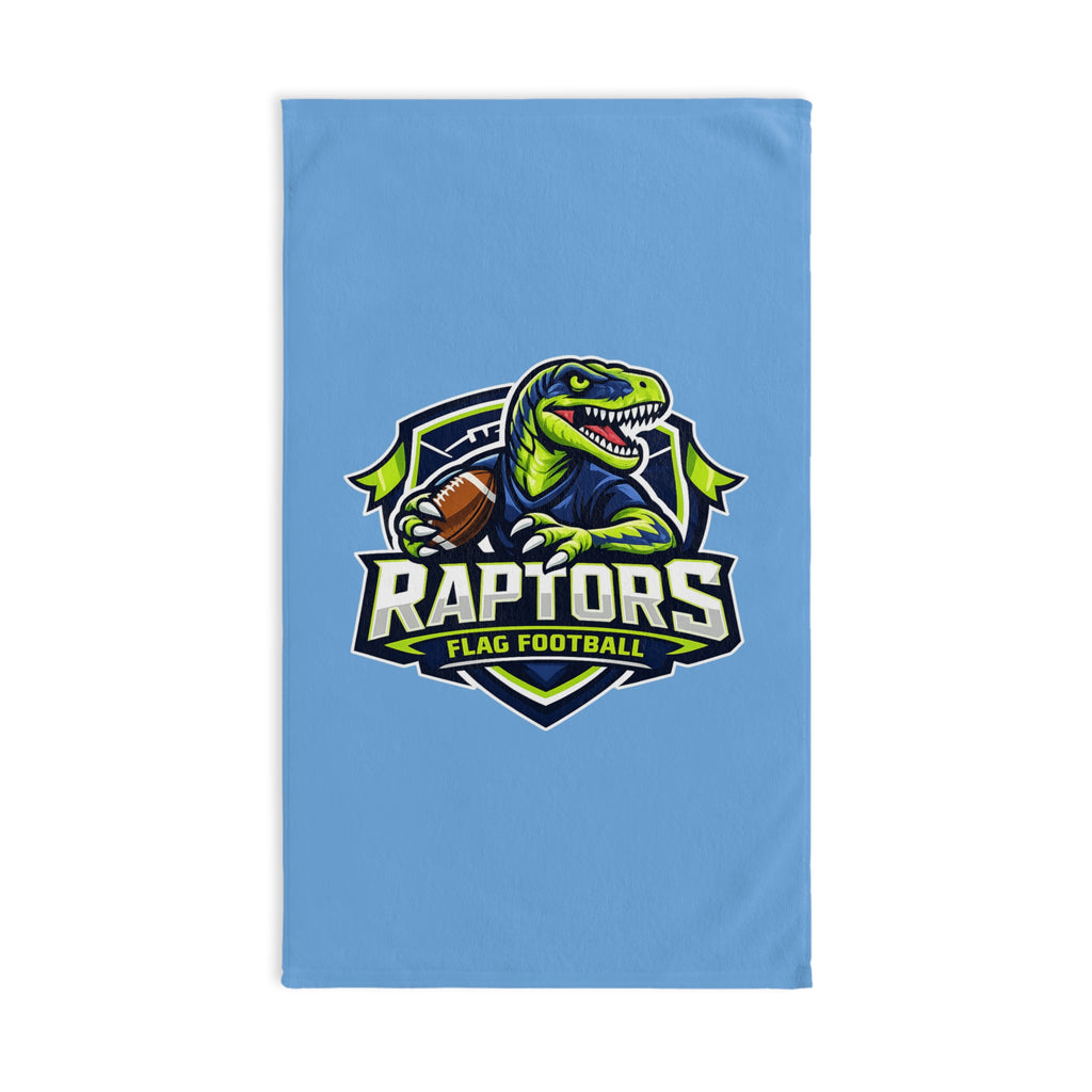 Raptors Flag Football Hand Towel – Dino Mascot Sports Team Towel