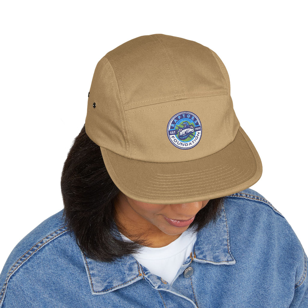 Embroidered Outdoor Patch 5-Panel Cap — Adventure Wave Logo