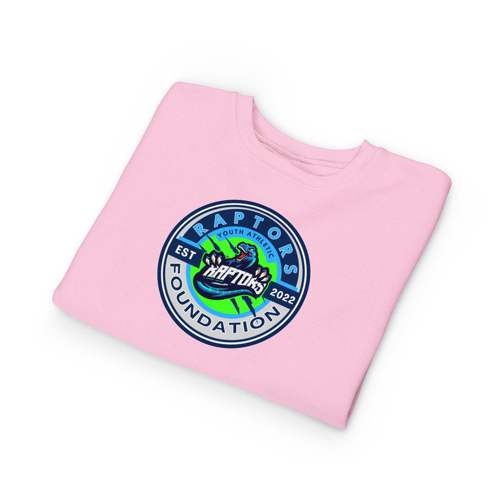 Raptors Foundation Toddler Sweatshirt — Kids' Crewneck with Green Dino Logo